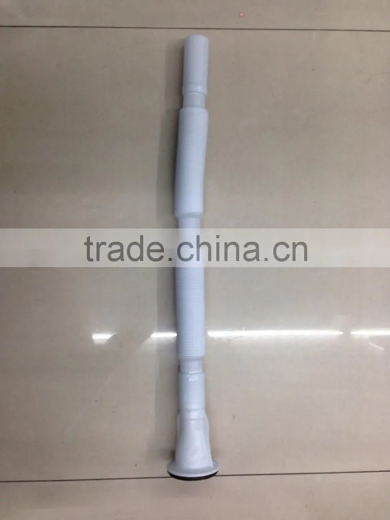 PP rubber flexible waste hose 40 for wash basin/Bathroom cesspipe drain pipe/plastic corrugation chrome coated hose for kitchen