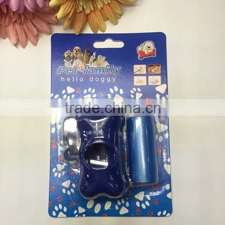 disposable plastic dog waste bag and dispenser