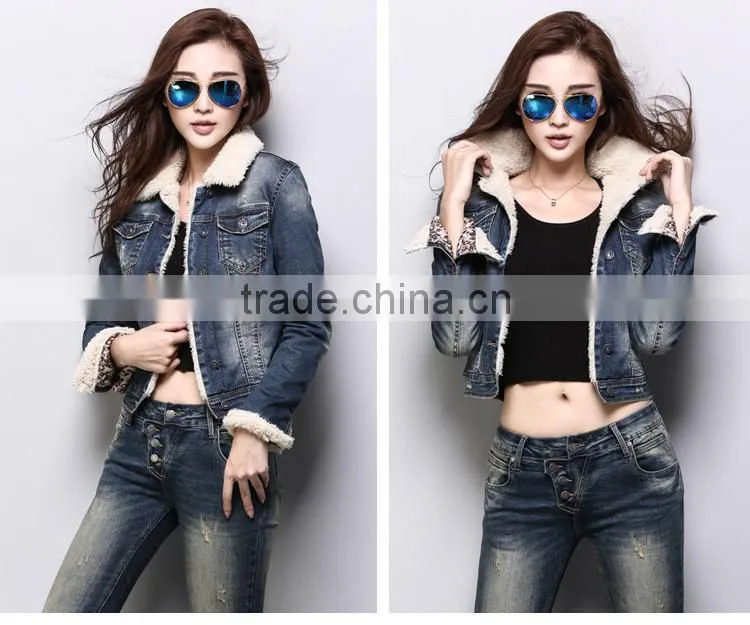Turndown collar fashion wool handmade sweater design for girl