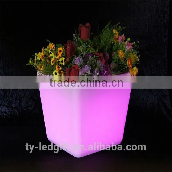 party led flower pot outdoor wedding decoration led flower pot