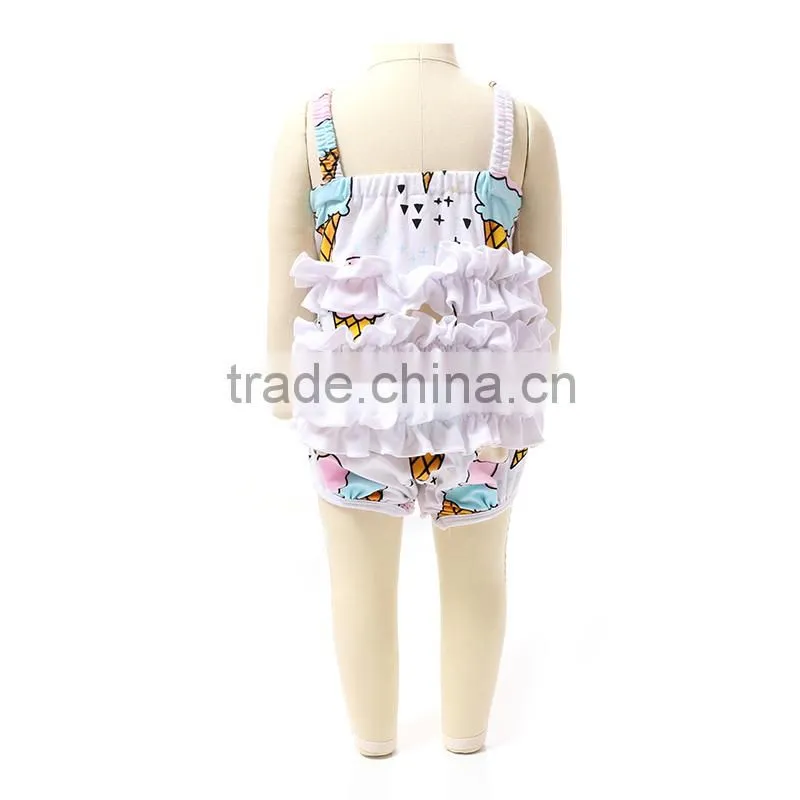 Wholesale summer 2016 Cute Hottest sale latest fashion baby cotton rompers ruffle beach rompers bubble Romper for infant