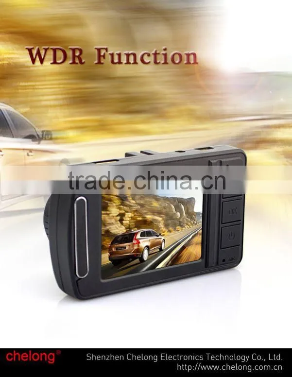 Chelong Best quality 2.4inch 1080p WDR GPS G-sensor camera dvr