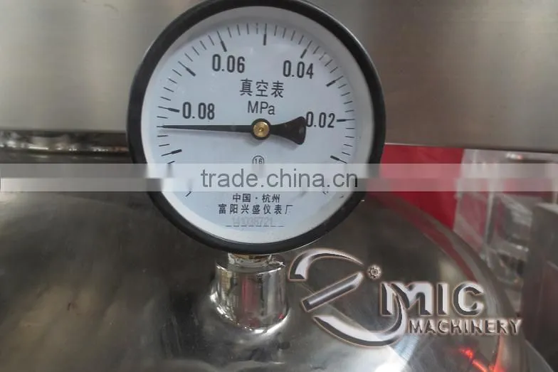 MIC- 500L cheap ice cream Vacuum mix tank/homogenizer syrup vacuum mixer with 500L oil and water tank with ce