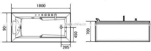 massage bathtub(massage tub,hot tub)WS-0501