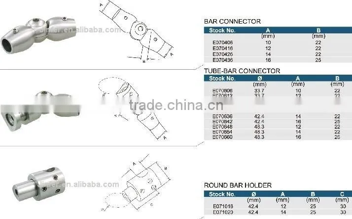 SS/Stainless steel Bar Holder