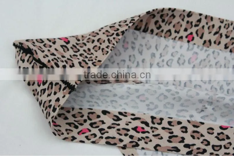 Sexy Ladies Folded Leopard Print One Piece Thong Inner Wear