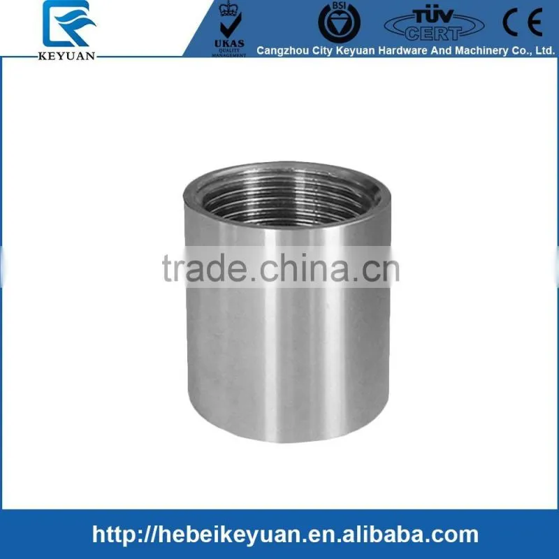 stainless steel casting pipe fittings 304 316 150PSI 1 1/4" threaded female NPT full coupling