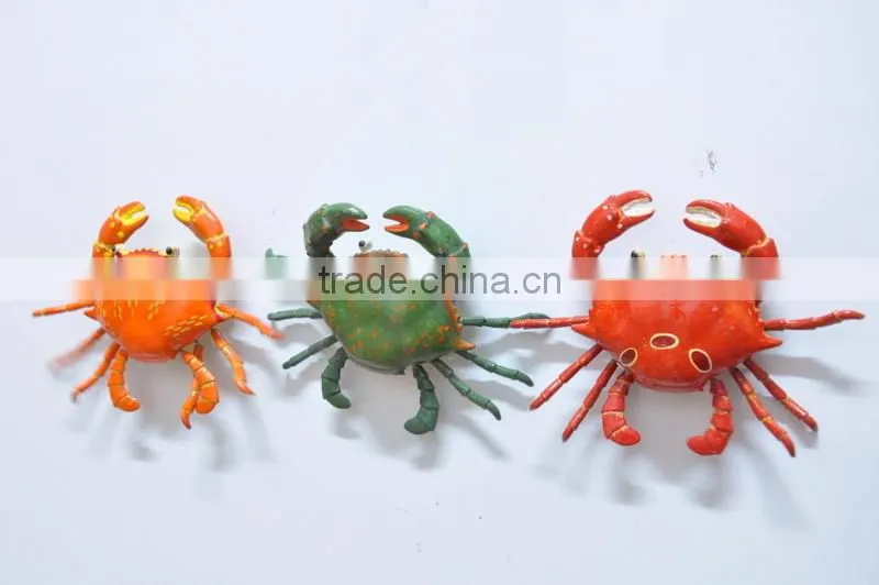 3 inch Pearl Powder Plastic Magnetic Crab, Wholesale Souvenirs