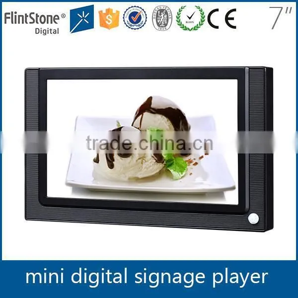 FlintStone motion sensor 7 inch lcd display for retail shop/ store