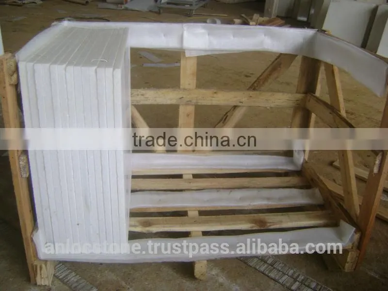 Crystal white marble tiles