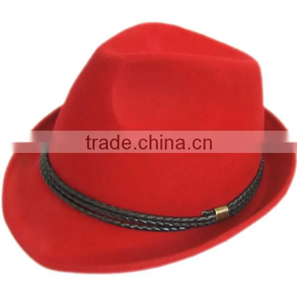 Stylish 100% wool felt Trilby Hats