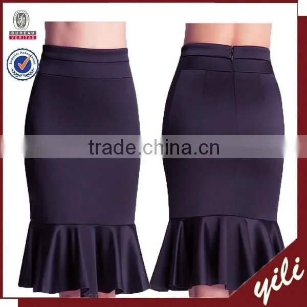 2016 Elegant High elastic Waist knit lining fabric the lace skirt