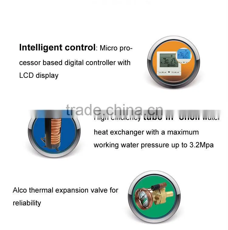 Air to water high temperature heat pump