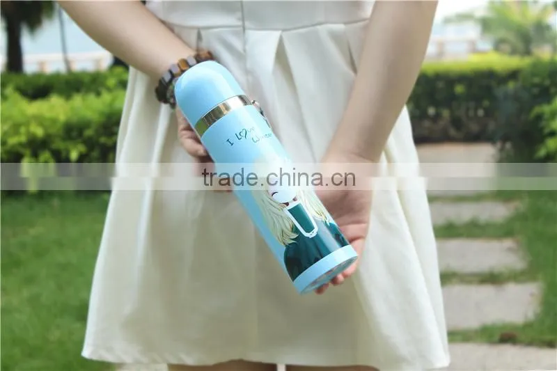 diller oem 500ml double wall stainless steel vacuum thermos bullet flask