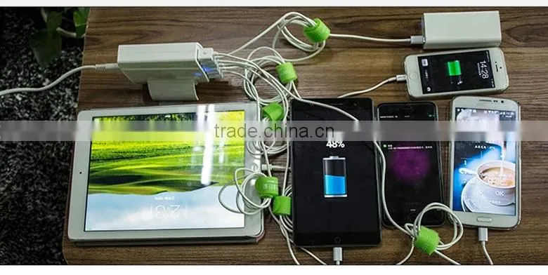 Dual 6 USB charger for mobile phone,ipad