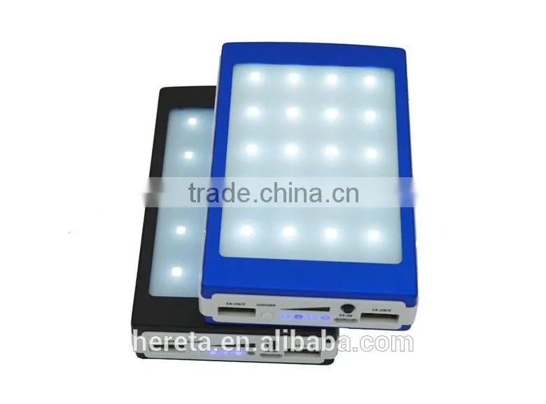 High capacity camping lantern solar power bank 12000MAH