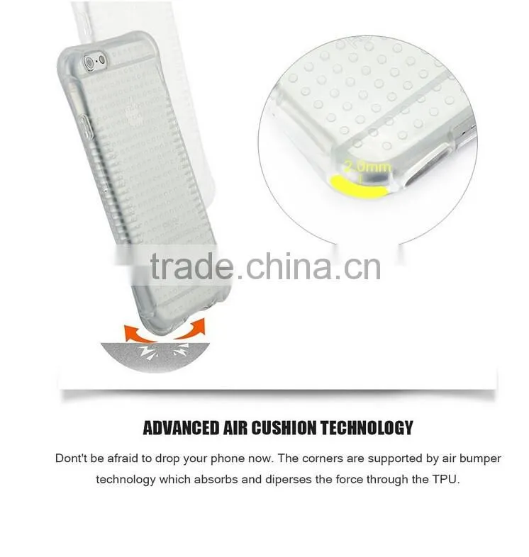 clear transparent shockproof tpu cover case for iphone 6/6 plus, armour case for iphone6