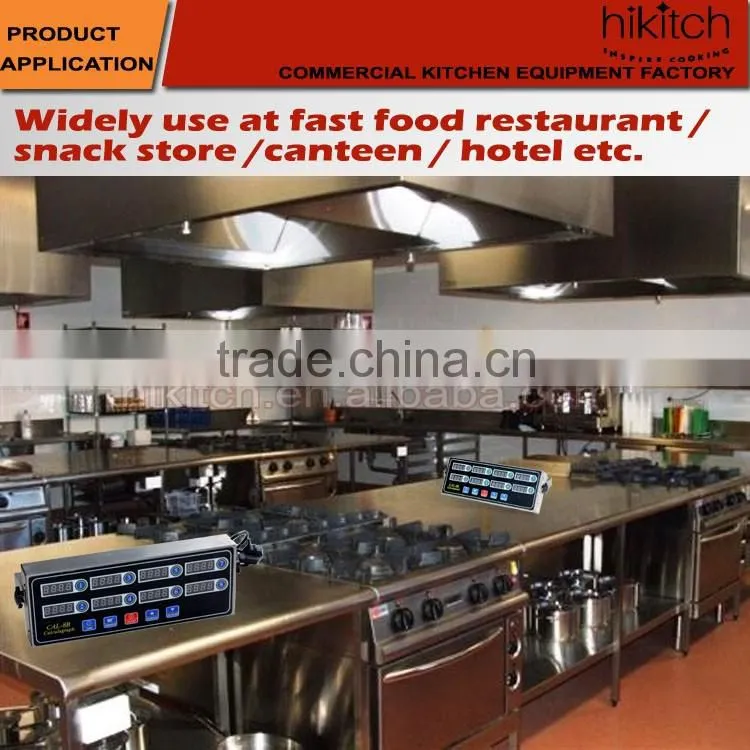 Stainless steel restaurant kitchen timers 8 channel button type digital timer
