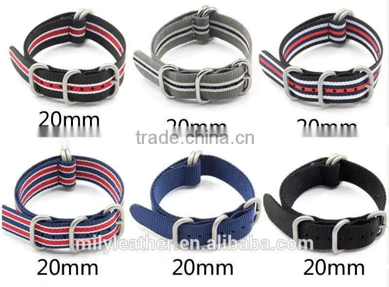 Fashion style colorful fabric Nylon watch strap
