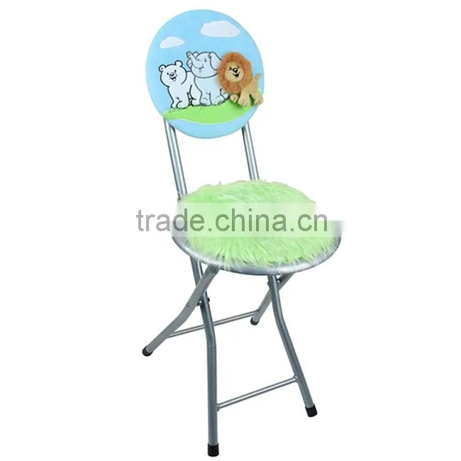 Metal folding chair kids baby soft chair