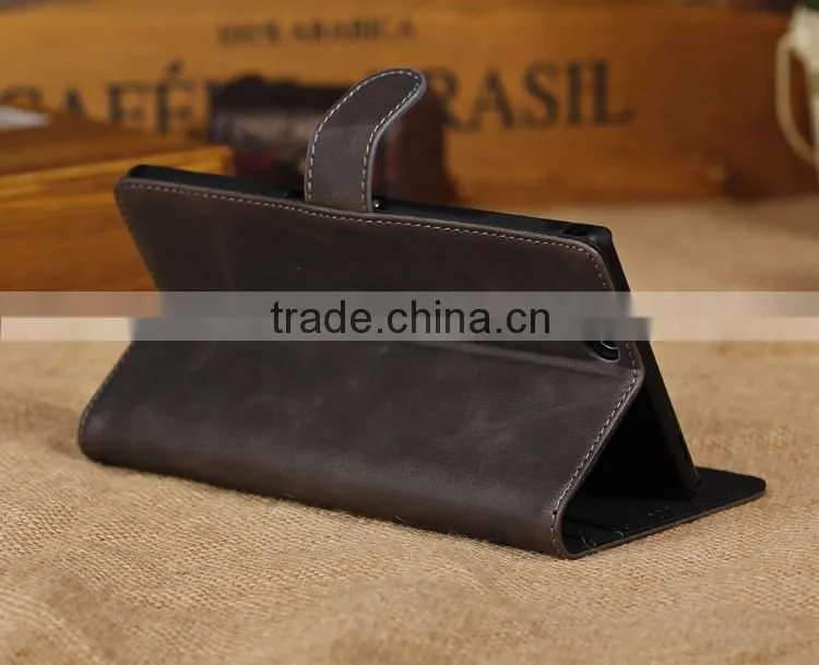 Flip leather case for Sony Xperia SP