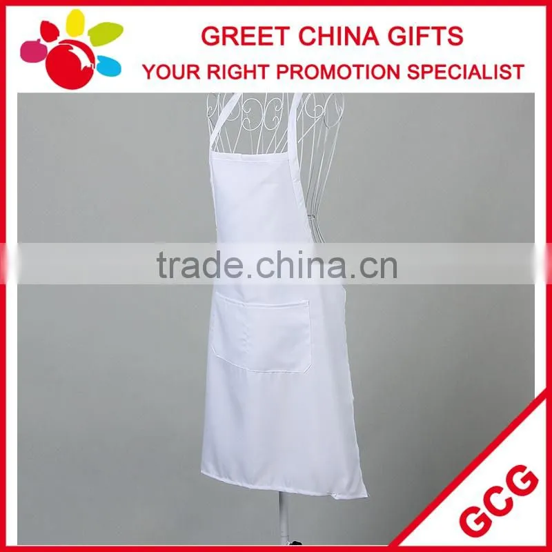 Polyester Cotton Blended Mixed Color Custom Bib Kitchen Apron with Pockets