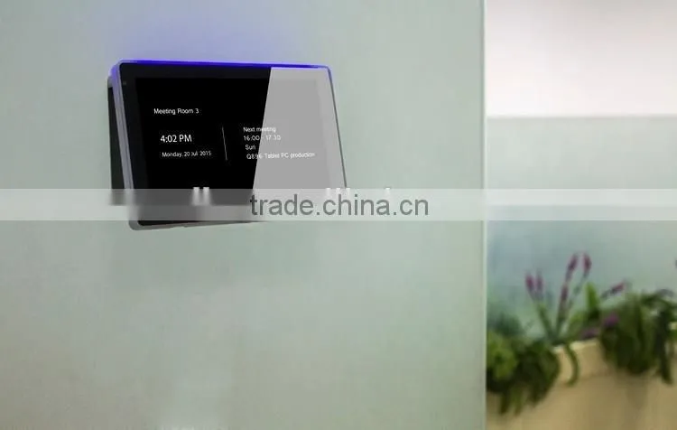 Wall Flush Mount 7 Inch Automation POE Touch Panel With RS232 RS485 Serial Port