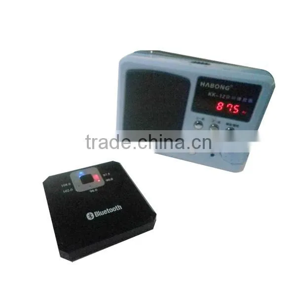 Newest Hot sell Portable bluetooth music receiver Converter stereo receiver wireless bluetooth FM frequency modulator
