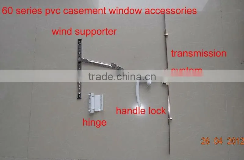 invisible fly screen window/pvc casement window with accoridion screen window/guangzhou