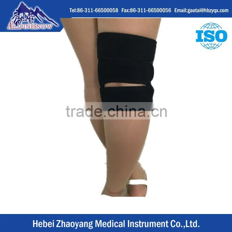 Neoprene Open Patella knee brace with adjustable hinges