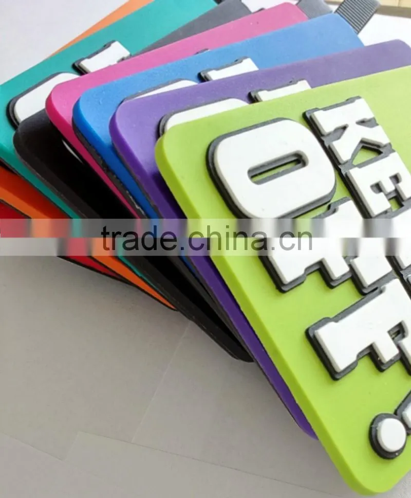 Promotion set plastic PVC rubber luggage tag