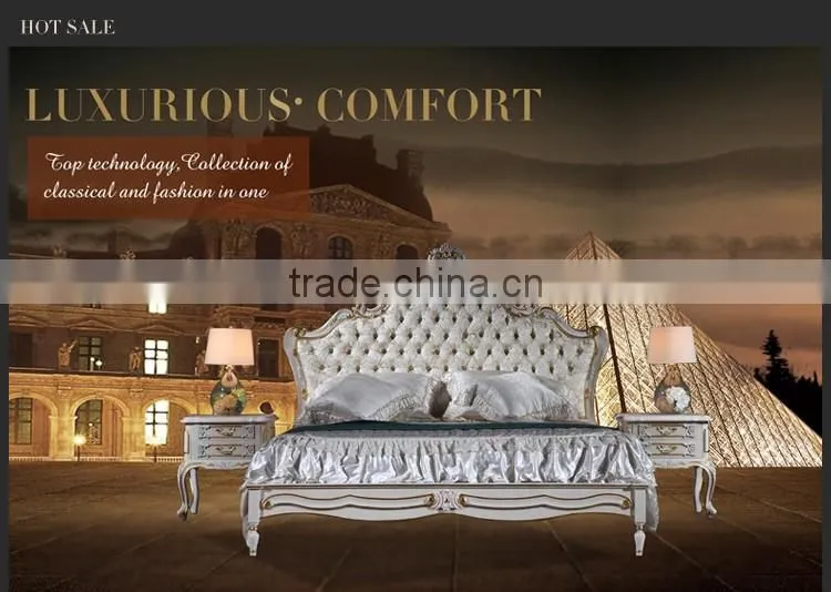 2016 Top sale Luxury Italian bed classic 0antique bed Hot sell europe designs king size beds 1411CJ