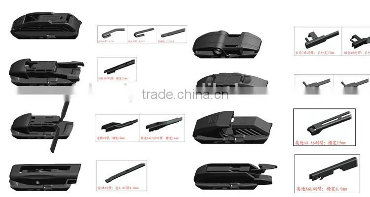 T710 Vision Saver Chrome Streak-free Quiet Smooth Auto Parts Front Windshield Smart 1989 F600 Passenger Driver Wiper Blade