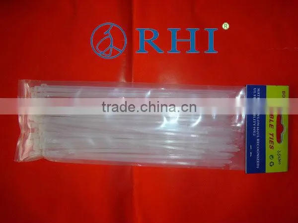 double lock cable tie, double loop cable tie, plastic cable tie 8*400