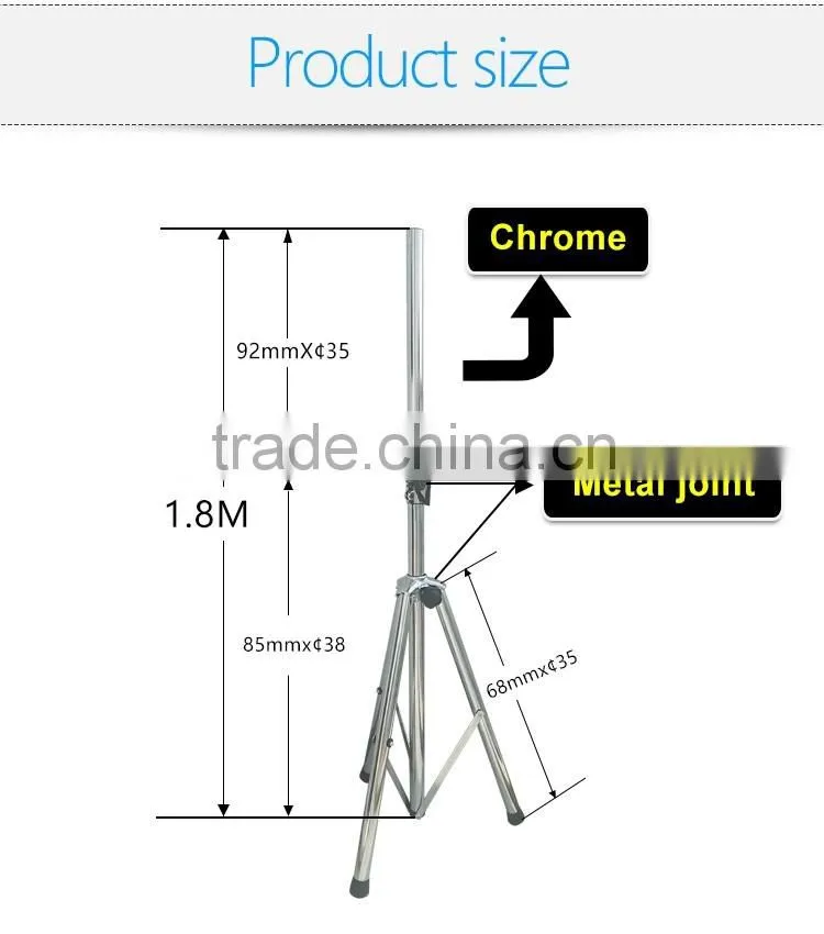 Adjustable heavy duty speaker stand professional tripod stand