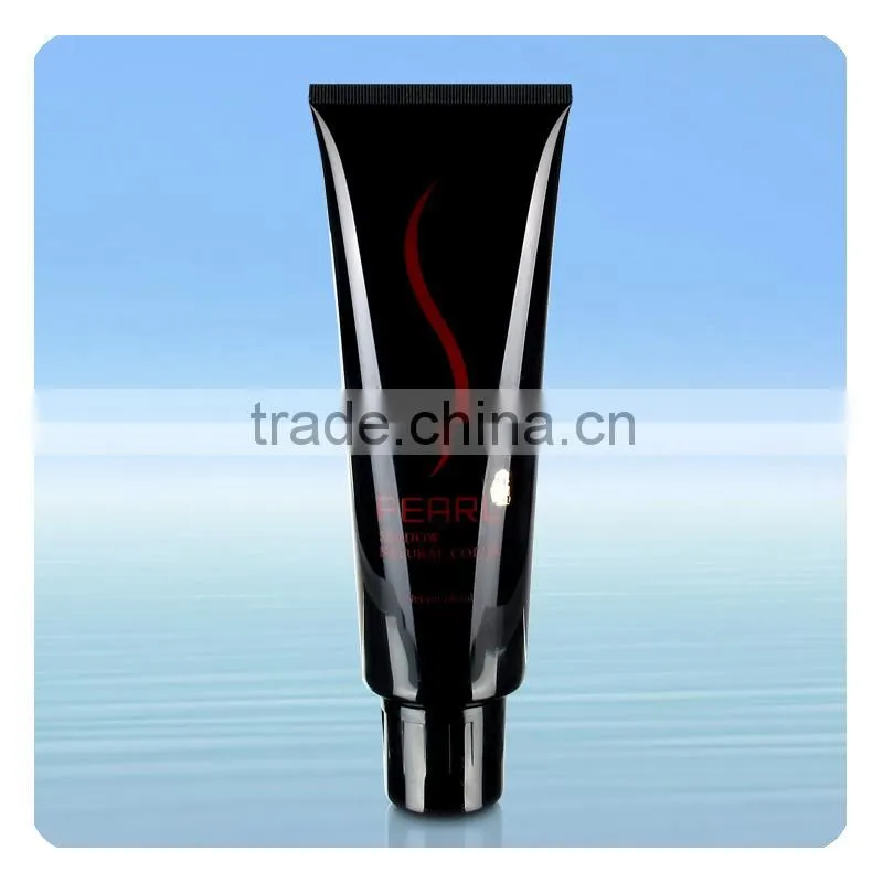 240ml Gloss Black Plastic Hair Treatments Tubes Packaging