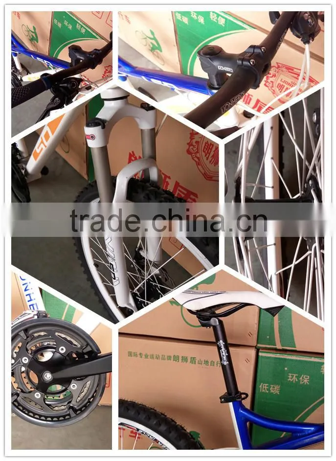 26'' aluminum alloy Mountain Bicycle With Suspension china factory