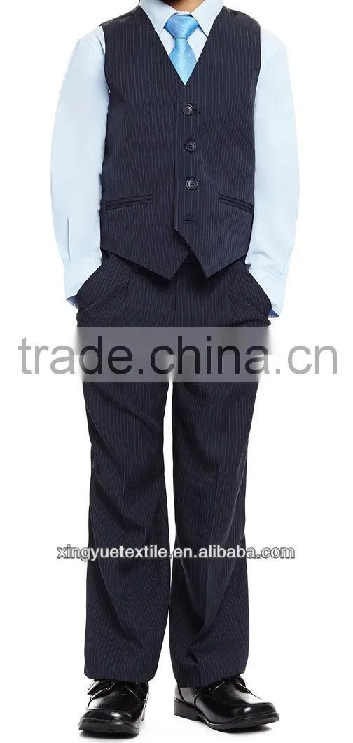 navy pinstripe waistcoat set for boy