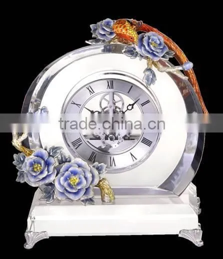 2014 New Design, Crystal/Glass Candle Holder with Enamel for Newly Weds