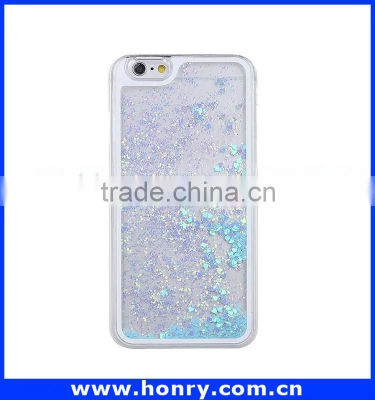 New design moving glitter case for iphone 6 with great price