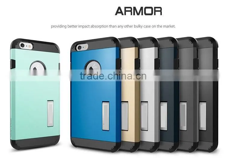 2016 new products for iphone 6 6s 2 in 1 armor tpu+pc back cover phone case