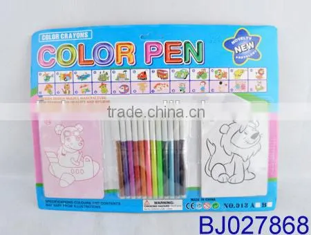 Kid diy painting money saving box/ cartoon ceramics coloring coin box toy