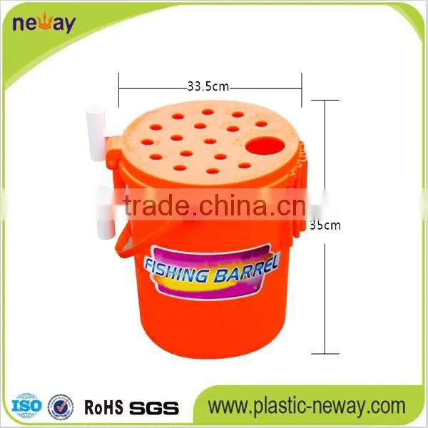 Cheap colorful Multi-function plastic fishing bucket