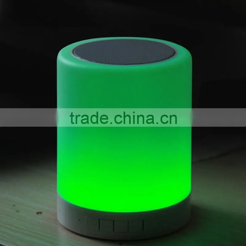 Rechargeable touch sensor LED color changing table lamp with blue tooth2272