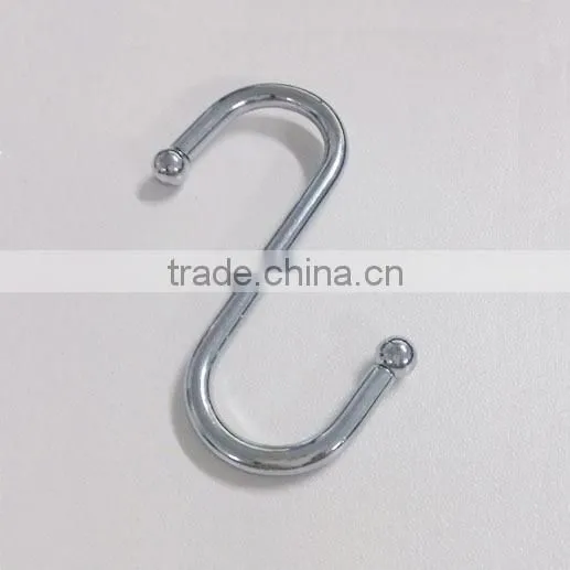 wholesale Bulk metal small S shape curtain hooks for hanging