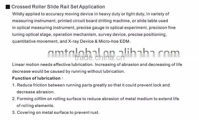 new dup DRD crossed roller slide with linear guideway slider guide rail
