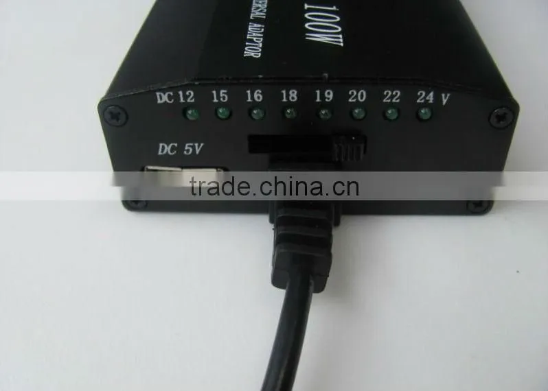 Universal Home AC /Car 12V DC Power Charger Adaptor 100W For Notebook / Laptop