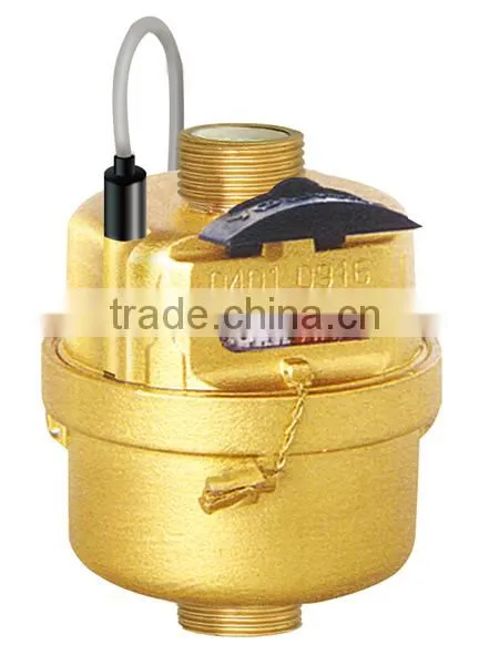 remote reading volumetric water meter with pulse output