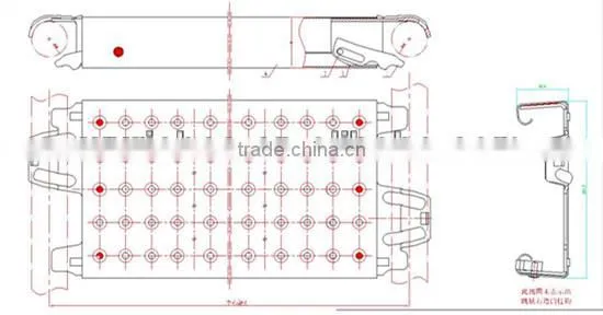 ALUMA steel plank with hooks