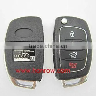 Hyunda 3+1 button remote key blank